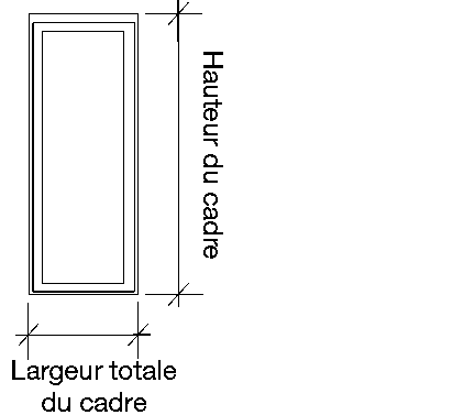 Door Diagram 100 and 300 Overall frame height